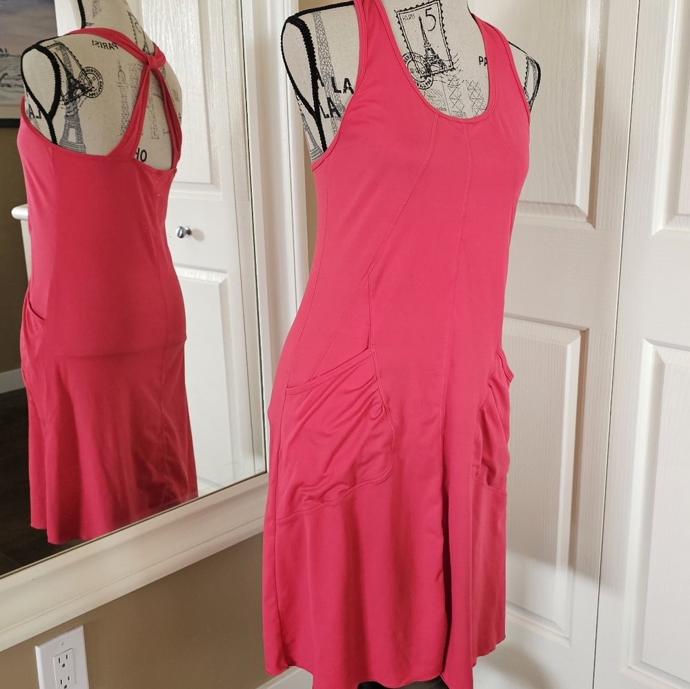 Lole hot pink nylon sundress